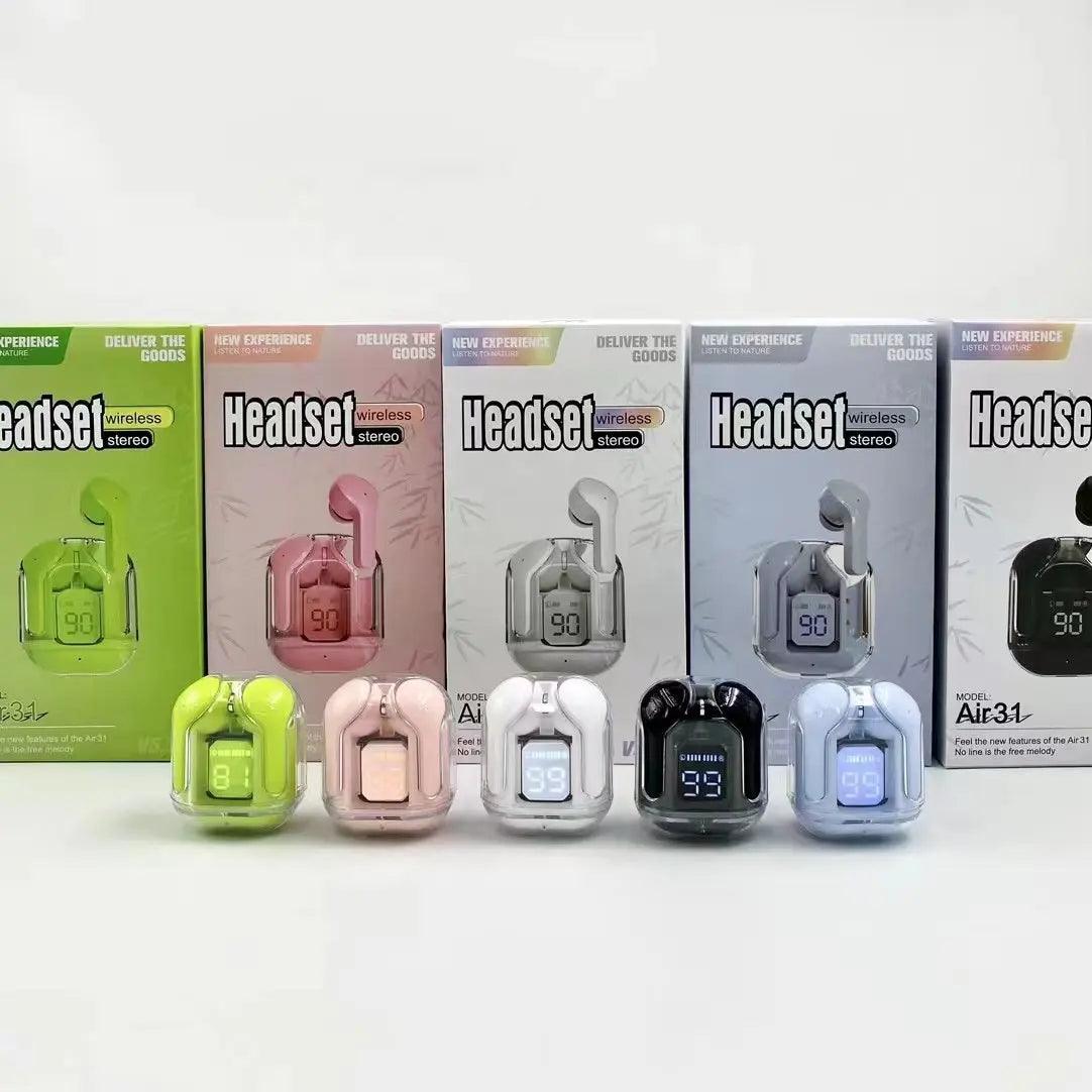 Air 31 Airbuds Wireless Crystal Body - Amperor Tech